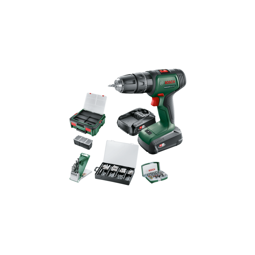 UniversalImpact 18V Δραπανοκατσάβιδο Μπαταρίας 18V (2x1.5Ah)