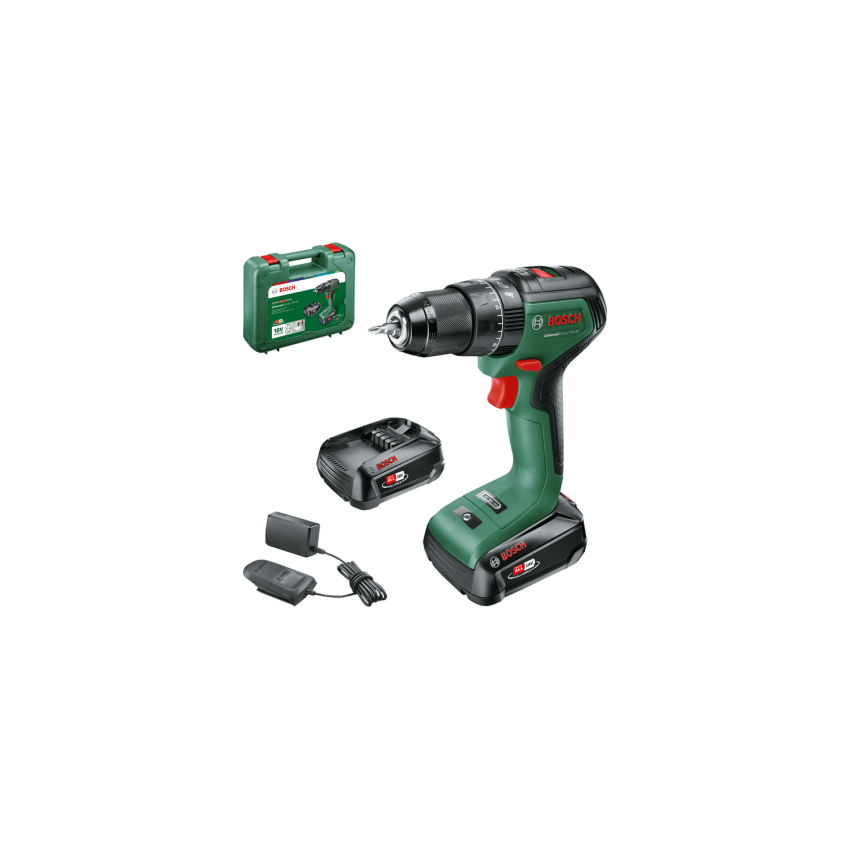 UniversalImpact 18V-60 Κρουστικό Δράπανο Μπαταρίας 18V (2x2.0Ah)