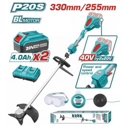TSTLI200285 Θαμνοκοπτικό Μπαταρίας 40V (2x4.0Ah)