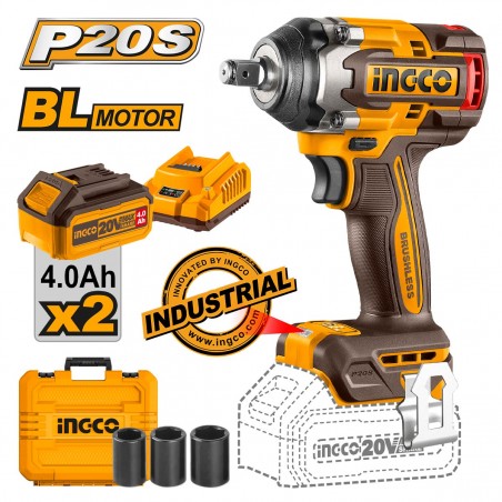 CIWLI2050 Κρουστικό Μπουλονόκλειδο Μπαταρίας 20V (2x4.0Ah)