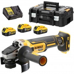 DCG405P3-QW Γωνιακός Τροχός Brushless XR 18V 125mm (3×5.0Ah)