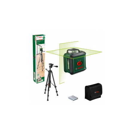 UniversalLevel 360 Set Λέιζερ Διασταυρούμενων Ακτίνων Πράσινης Δέσμης
