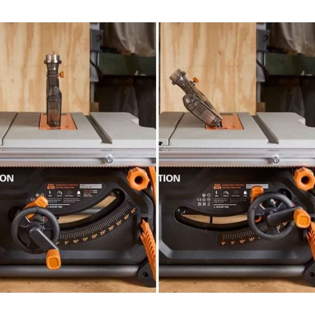 R255TBLX+ Δισκοπρίονο Επιτραπέζιο με Βάση (Γωνιάστρα) Πολλαπλών Υλικών 255mm