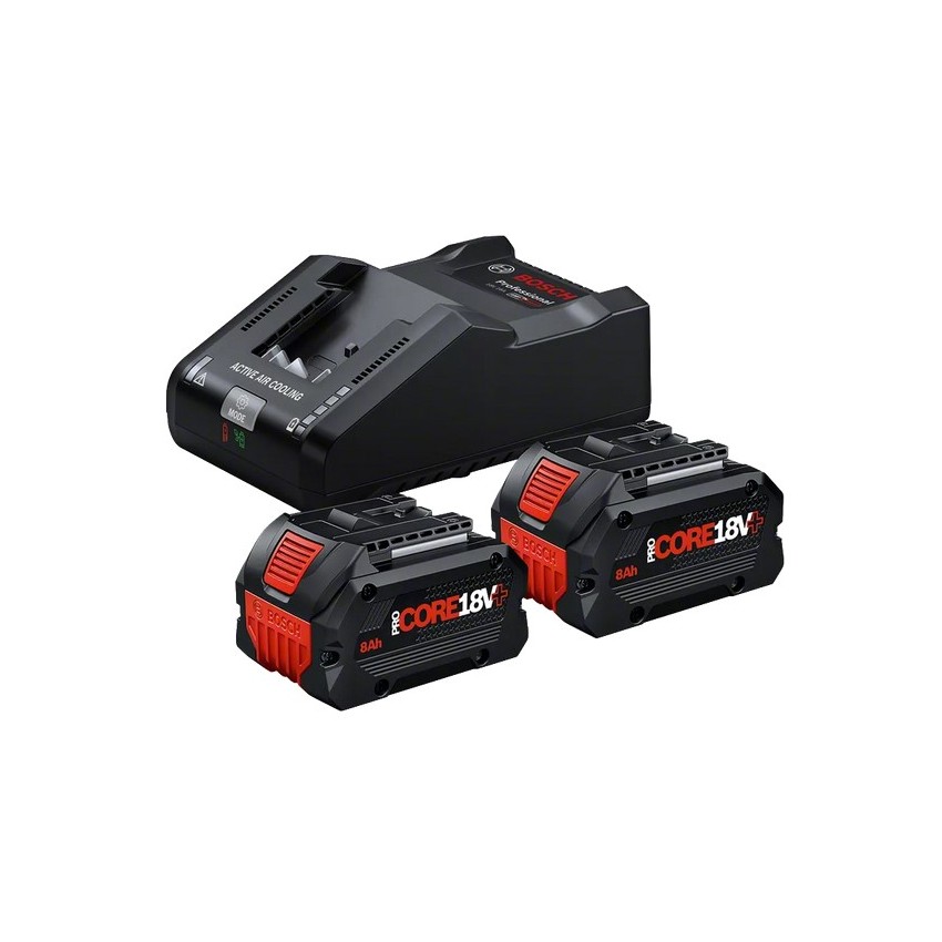 2xPC18V+8.0+GAL18V160 Σετ Μπαταρίες Φορτιστή 18V (2x8.0Ah)