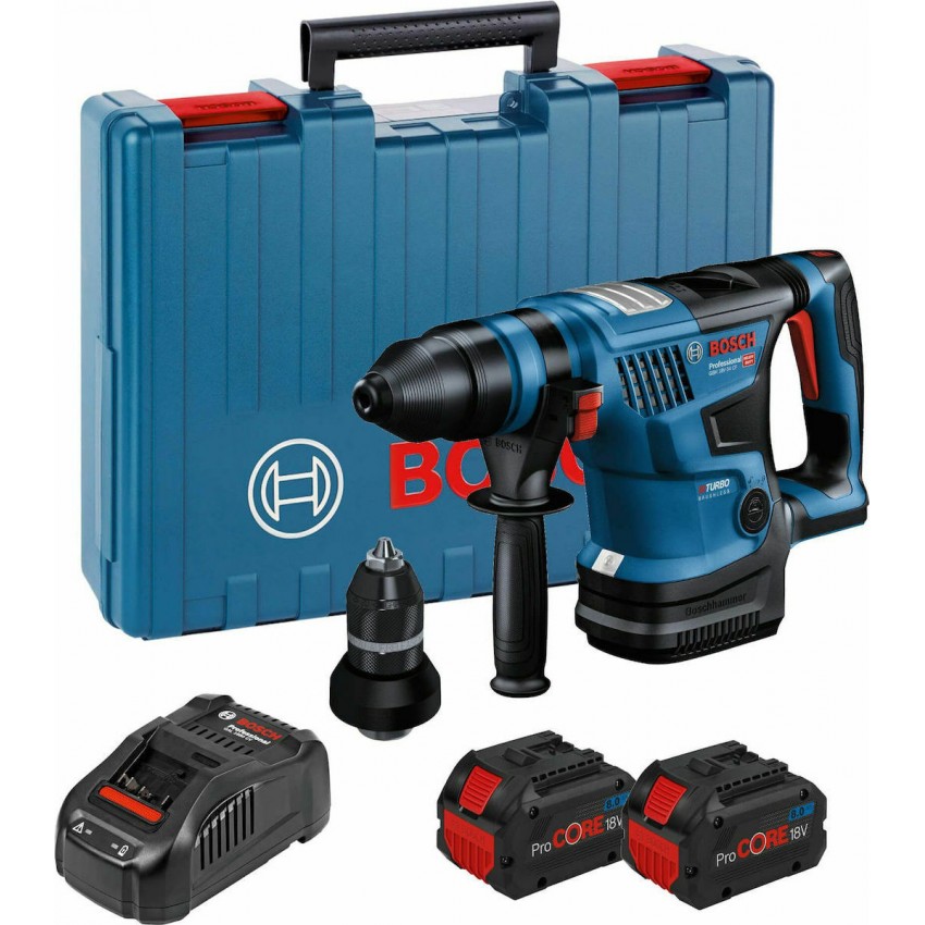 GBH 18V-34 CF Πιστολέτο Μπαταρίας SDS-Plus 18V (2x8.0Ah)