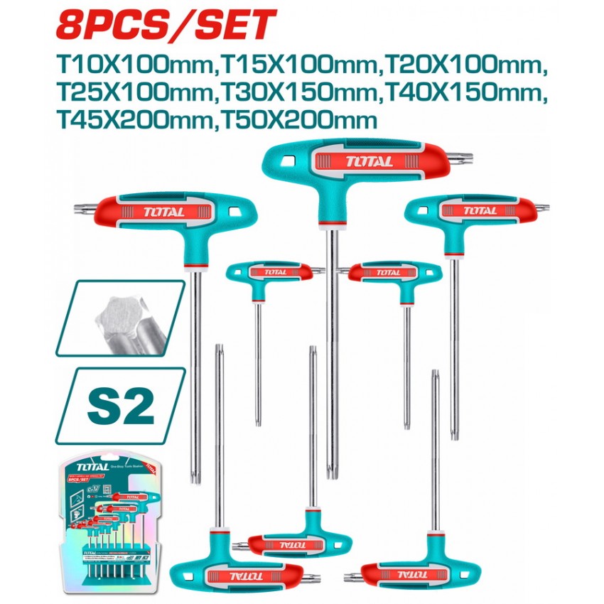 THHW80836 Σετ Ταφ Torx T10-T50 - 8 Τεμάχια