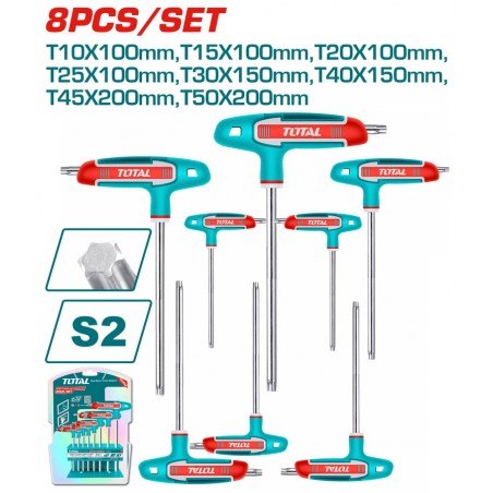 THHW80836 Σετ Ταφ Torx T10-T50 - 8 Τεμάχια