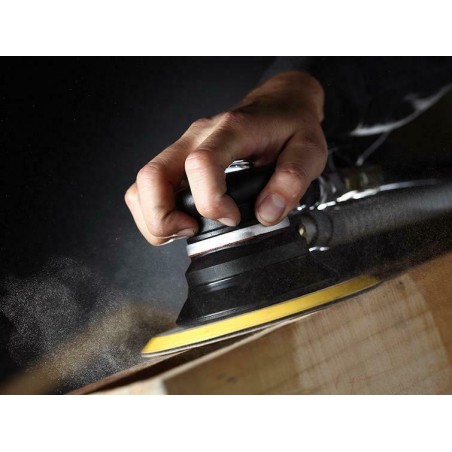 QB47602 Αεροτριβείο Κυκλικό 150mm Hook-On εκκ. 5mm + Σωλήνα Αναρρόφησης Σκόνης