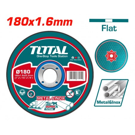 TAC2161801 Δίσκος Κοπής Ιnox / Μετάλλου 180x1.6mm