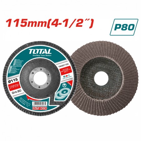 TAC631153 Πολύπτερο Γυαλίσματος Μετάλλου / Inox 115mm P80