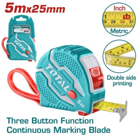 TMT126052 Μετροταινία 5m X 25mm
