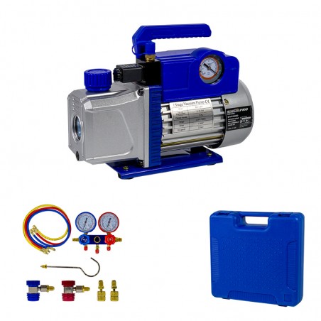 BVP1000 Αντλία Κενού Μονοβάθμια με Σετ Ελέγχου Πίεσης 4 Εξόδων