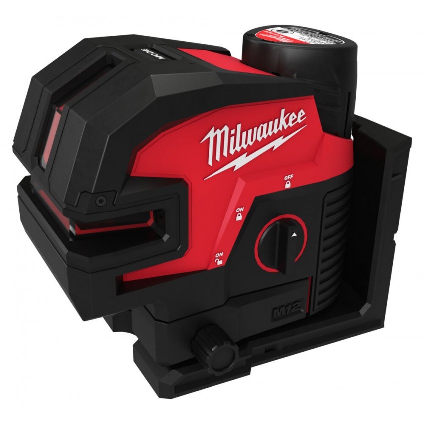 M12 CLL4P-301C Πράσινο Laser Σταυρού 4 Σημείων 12V (1x3.0Ah)