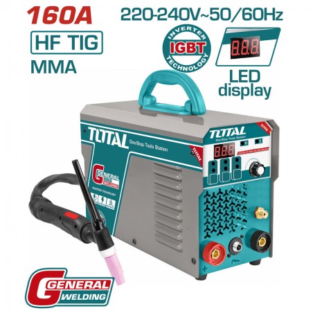 TIG1601 Ηλεκτροκόλληση Inverter TIG/MMA με Αέριο 160A