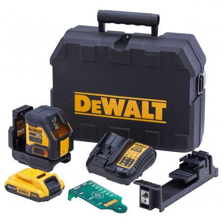 DCLE34021D1 Αλφάδι Laser Σταυρού Πράσινης Δέσμης 18V (1x2.0Ah)