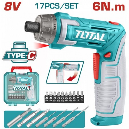 TSDLI08025 Κατσαβίδι Μπαταρίας 8V 1.5Ah Type-C