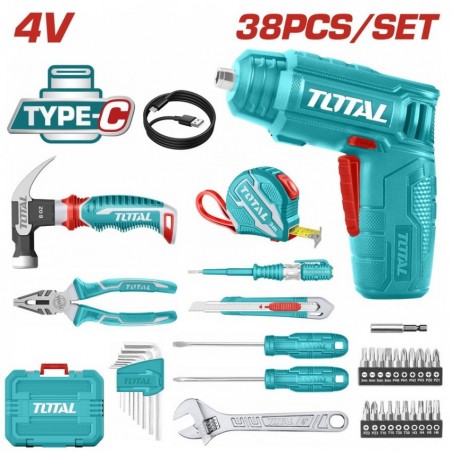 THKTHP10386 Σετ Κατσαβίδι 4V 38 Τεμαχίων