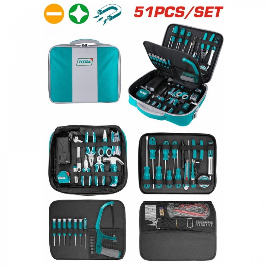 TKTTSK0512 Κασετίνα Εργαλείων Τηλεπικοινωνιών 51 Τεμάχια