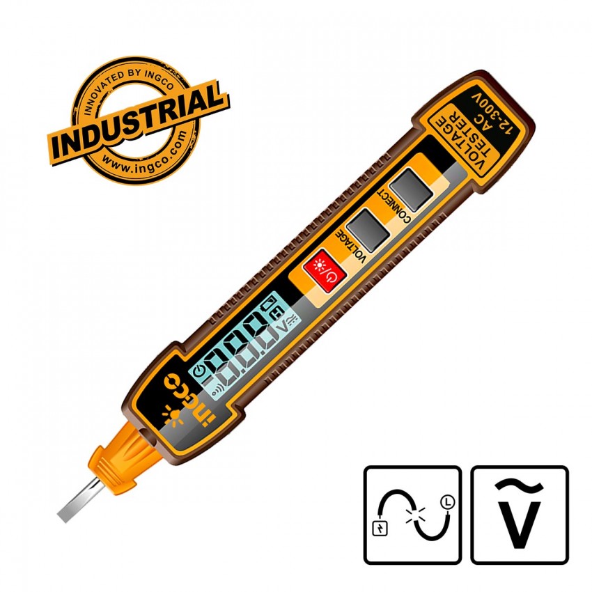 HSDT33001 Ανιχνευτής Τάσης με Εύρος Μέτρησης AC 12-300V HSDT33001 Ανιχνευτής Τάσης με Εύρος Μέτρησης AC 12-300V