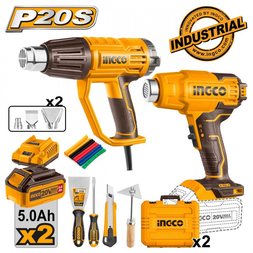 COSLI250801E Σετ Πιστόλια Θερμού Αέρα 2 Τεμάχια