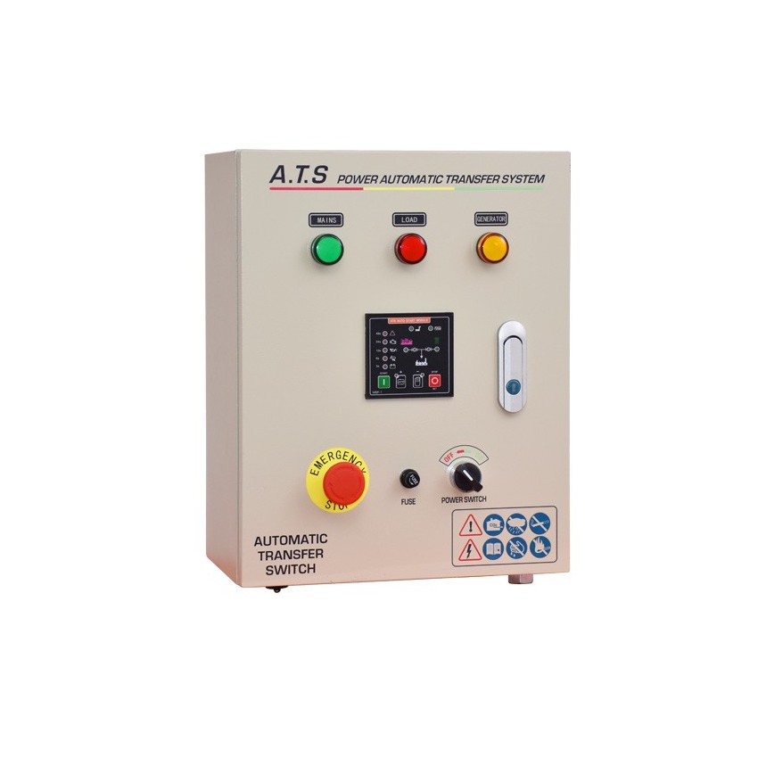 Πίνακας Ats Μονοφασικός 1x32A Για Γεννήτριες Diesel 5Pin Πίνακας Ats Μονοφασικός 1x32A Για Γεννήτριες Diesel 5Pin