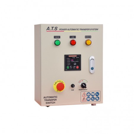 Πίνακας Ats Μονοφασικός 1x32A Για Γεννήτριες Diesel 5Pin Πίνακας Ats Μονοφασικός 1x32A Για Γεννήτριες Diesel 5Pin