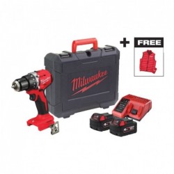 M18 BLPDRCMC-402C Brushless Κρουστικό Δραπανοκατσάβιδο Μπαταρίας 60.5Nm 18V (2x4.0Ah)