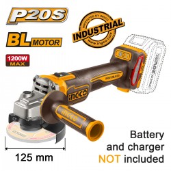 CAGLI221253 Γωνιακός Τροχός Μπαταρίας 125mm 20V (Solo)