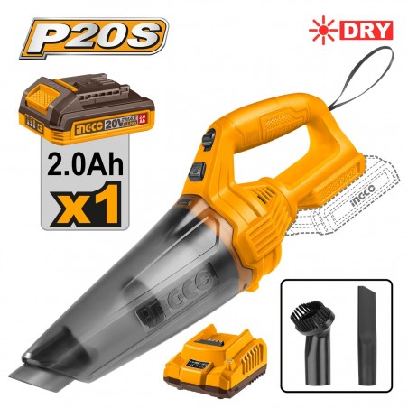 CVLI20126 Σκούπα Αυτοκινήτου Μπαταρίας 140W 20V (1x2.0Ah)