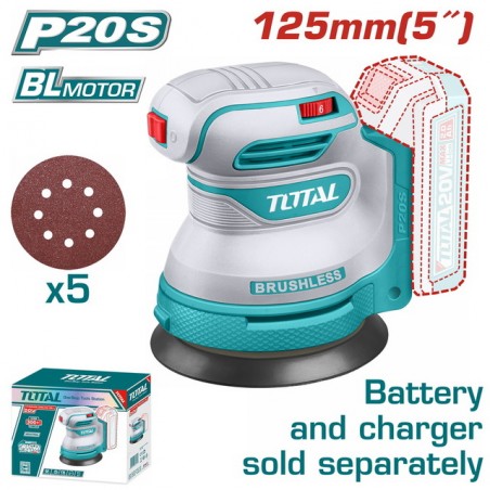 TROSLI2002 Έκκεντρο Τριβείο Χούφτας Μπαταρίας 125mm 20V (Solo)