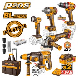 CKLI2059E Σετ Εργαλείων Μπαταρίας 20V (2x4.0Ah) - 5 Τεμάχια