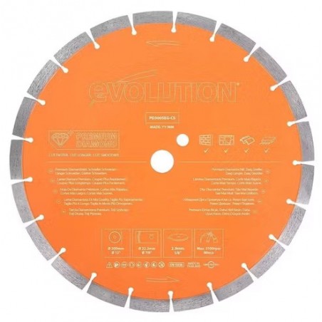 Δίσκος 300mm Διαμαντέ Premium για Αδρανή Υλικά & Οπλισμένο Σκυρόδεμα