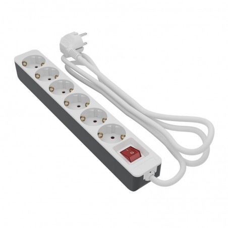 Πολύπριζο με Διακόπτη 6 Θέσεων 3m