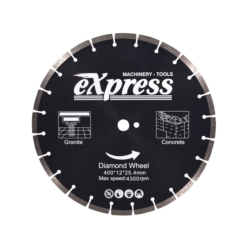 Δίσκος Κοπής για Μπετόν & Γρανίτη Φ 400x12x25 4300rpm