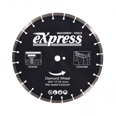 Δίσκος Κοπής για Μπετόν & Γρανίτη Φ 400x12x25 4300rpm