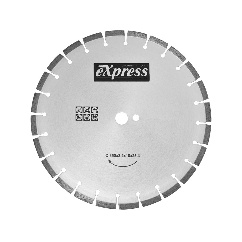 Δίσκος Κοπής Μπετόν & Ασφάλτου Φ 350x25.4mm