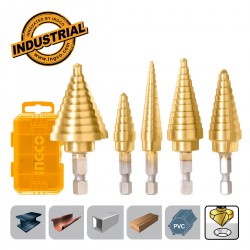 AKSDS2051 Σετ Τρυπάνια Κώνικα με 1/4" και 5/16" - 5 Τεμάχια