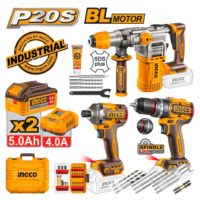 COSLI250693E Σετ Εργαλείων Μπαταρίας 20V - 3 Τεμάχια