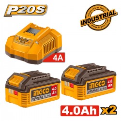 FBCPK2013E Σετ Μπαταρίες 20V (2x4.0Ah) & Φορτιστ΄΄ης 4.0Ah