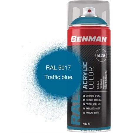 RAL 5017 Ακρυλικό Σπρέι Χρώματος Μπλε Γυαλιστερό 400ml