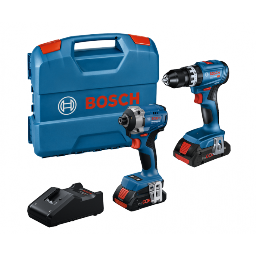 GSB + GDR Σετ Εργαλείων Μπαταρίας 18V (2x4.0Ah)