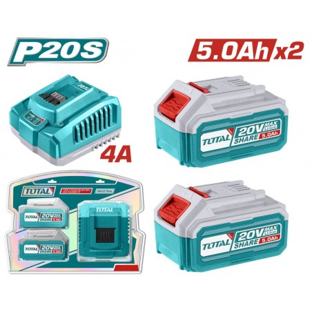 TFBCPK2513E Σετ Μπαταρίες & Ταχυφορτιστής 20V (2x5Ah)
