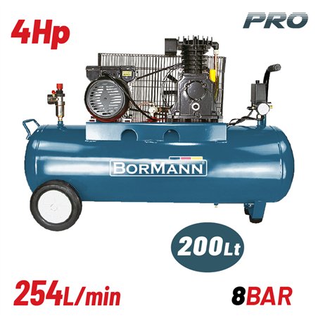 BAT5018 Αεροσυμπιεστής Ιμάντα 4Hp 200Lt