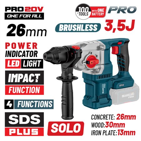 BBP5315 Πνευματικό Σκαπτικό Μπαταρίας SDS-PLUS 3.5J 20V (Solo)
