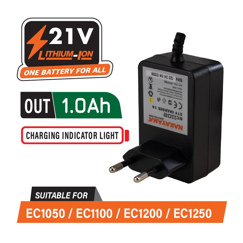EC1102 Φορτιστής 21V 1A Για EC1050, EC1100, EC1200, EC1250