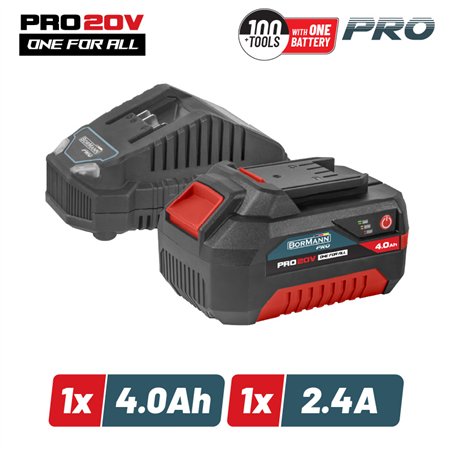 BBP9940 Μπαταρία 4.0Ah & Φορτιστής 2.4Α
