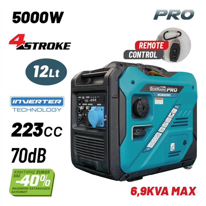 BGB2050 Γεννήτρια Βενζίνης Inverter 5000W