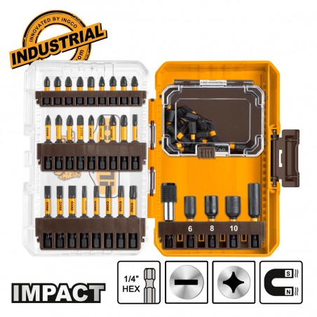 AKDL25106 Σετ Μύτες Impact 1/4" Hex - 51 Τεμάχια