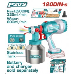 TSGLI20041 Πιστόλι Βαφής Με Μεταλλικό Δοχείο 800ml 20V (Solo)