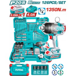 THKTHP31262 Σετ Μπουλονόκλειδο Μπαταρίας 20V 1350Nm (1x5.0Ah)
